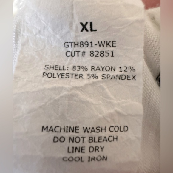 Green Envelope White/Black Striped Tank Sleeveless Tee XL - Picture 4 of 6